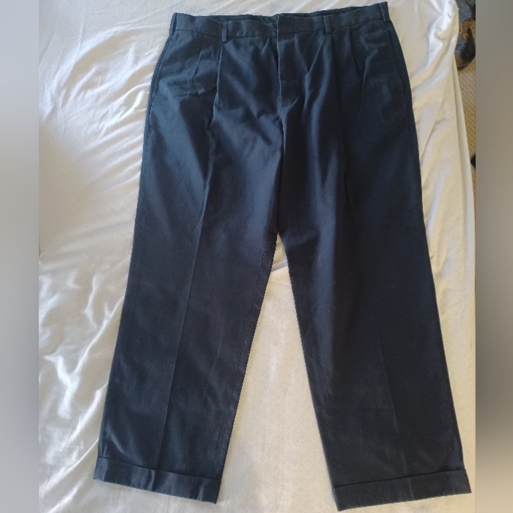 Brooks Brothers Advantage Chino Elliot Pants Mens 42x30 Blue Cotton Formal